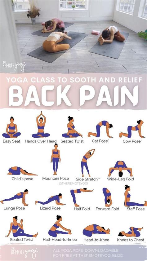 Yoga sequence for lower back pain – free printable pdf – Artofit