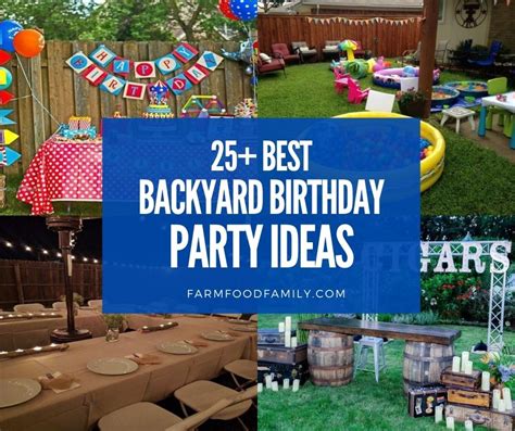 25+ Awesome DIY Backyard Birthday Party Ideas For Adults, Kids (2022)