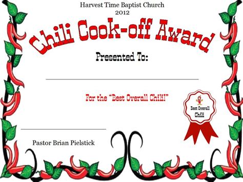 chili award categories - Google Search | Chili cook off, Cook off ...