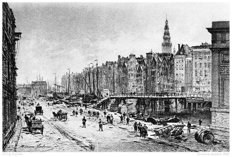 Amsterdam—the Damrak – Old Book Illustrations