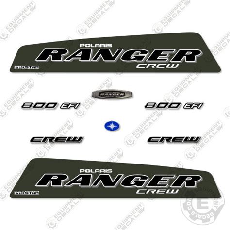 Fits Polaris Ranger 800 EFI Crew Decal Kit Utility Vehicle (GREEN ...