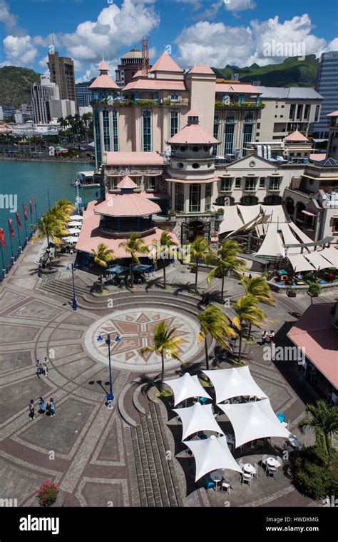 Mauritius, Capital city of Port Louis. Popular Le Caudan waterfront and ...