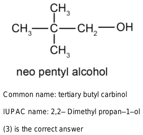 what is derived name of neopentyl alcohol? 1.isopropyl carbinol 2.n ...