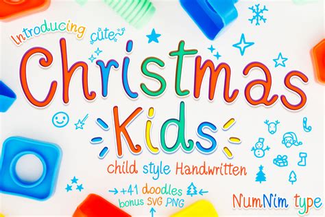 Christmas Kids Font by numnim · Creative Fabrica