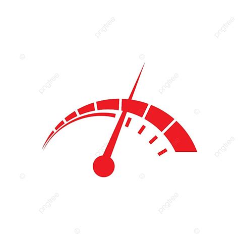 Illustration Of Red Speedometer Logo Design Template Vector Template ...