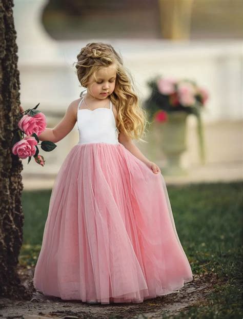 2017 New Toddler Girls Princess Party Wedding Bridesmaid Tutu Dress ...