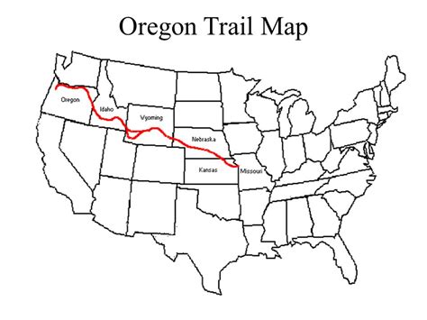 Oregon Trail Map Coloring Page Coloring Pages