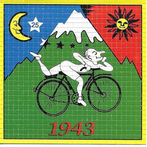 Hofmann Bike LSD Blotter Art Psychedelic Acid Free Paper | Etsy