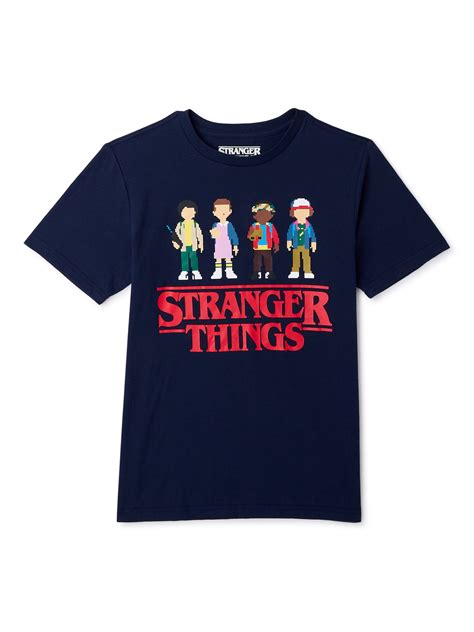 Stranger Things Boys Short Sleeve T-Shirt, Sizes 4-18 - Walmart.com