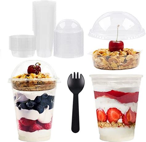 innovative offer Parfait Cups - 12 Oz - 50 Set - Parfait Cups With Dome ...