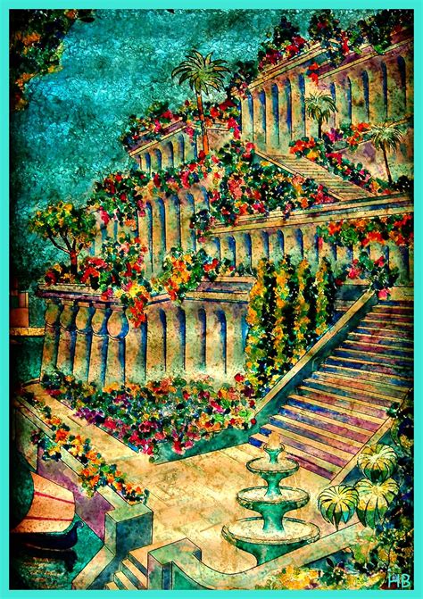 hanging gardens | Gardens of babylon, Hanging garden, Wonders of the world