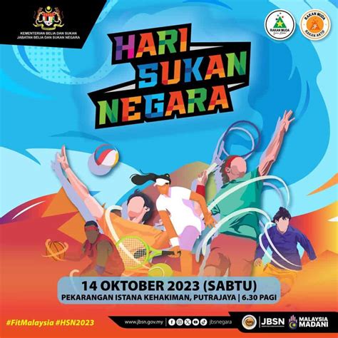 Hari Sukan Negara 2023 Peringkat Kebangsaan & Negeri - TCER.MY