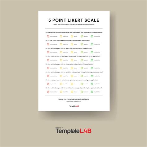 Free Printable Likert Scale Templates [Word, Excel] 3, 4,, 51% OFF