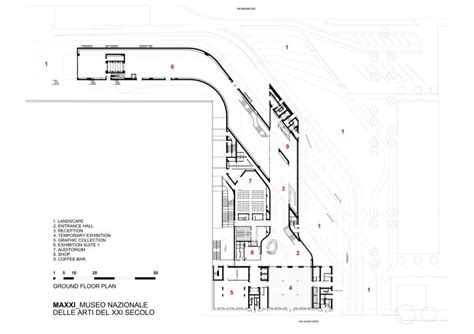 MAXXI Museum / Zaha Hadid Architects ground floor plan Museum ...