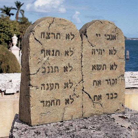 Ten Commandments Sculptural Tablet | Biblical art, Ten commandments ...