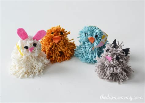 How to Make Pom Poms + A Silly Spring Pom-Pom Animal Kid’s Craft (Video ...