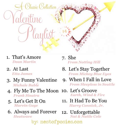 A Valentine Playlist - Nest of Posies