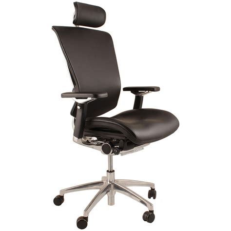 Nefil Ergonomic Leather Office Chair (With Headrest)