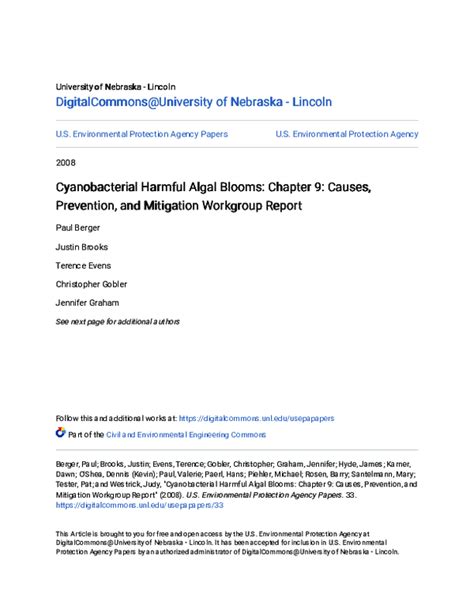 (PDF) Cyanobacterial Harmful Algal Blooms: Chapter 9: Causes ...