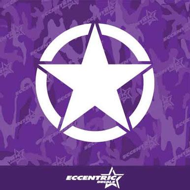 Army Star Vinyl Decal Sticker - Eccentric Decals