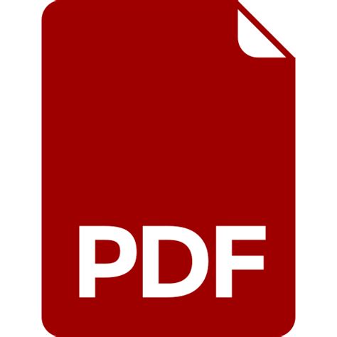 Red PDF icon (PNG symbol)