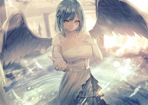 Anime Girl With Wings Poster By Iochar Displate | The Best Porn Website