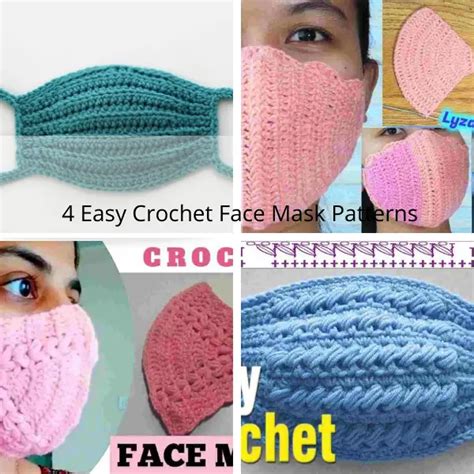 4 Easy Crochet Face Mask Patterns For Cold Weather - Daily Crochet