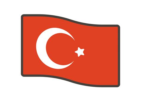 Turkey Flag Emoji PNG Transparent Emoji - Freepngdesign.com