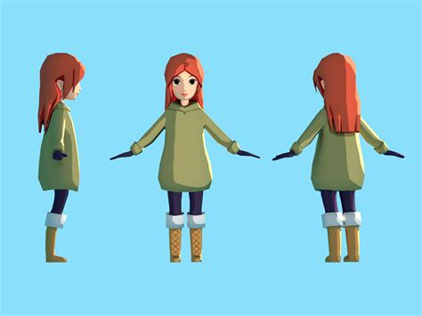 Dribbble - low-poly-character.png by Erika Henell