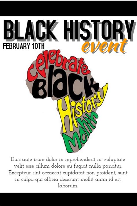 New Poster Templates For Black History Month! | Design Studio