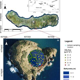 (A) Location of the Vila Franca do Campo Islet offshore the south coast ...