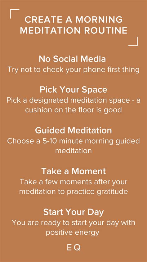 Create a morning meditation routine – Artofit