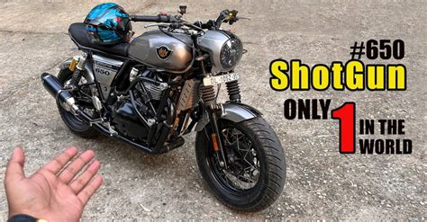 史上初の Royal Enfield Interceptor 650 を Shotgun 650 のように改造 [Video] - JP NewsS