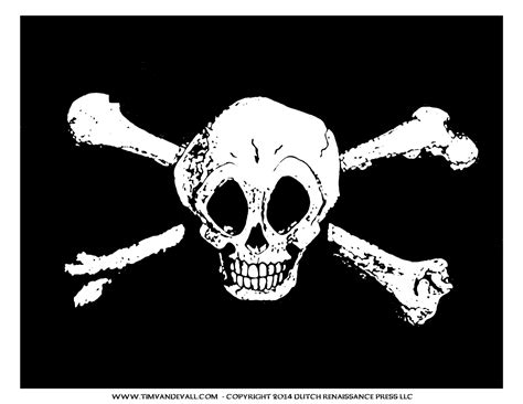 Jolly Roger Pirate Flag Printable for a Pirate Birthday Party!