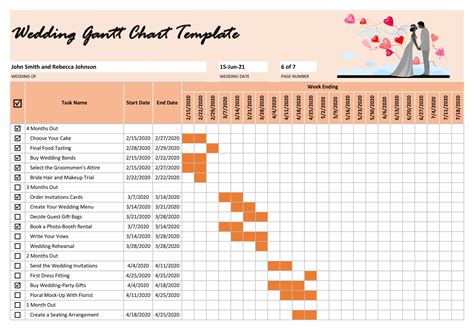 Gantt Chart Word Template