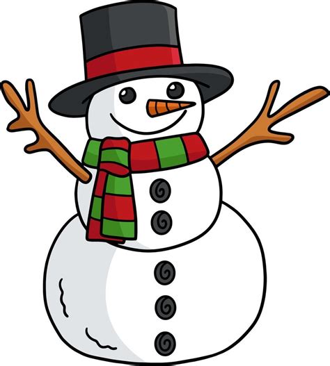 Christmas Snowman Cartoon Colored Clipart 11415728 Vector Art at Vecteezy