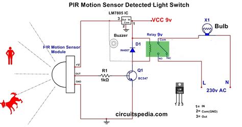 Automatic Light Sensor Circuit Diagram