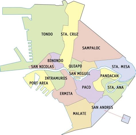 Manila districts map - District 3 manila map (Philippines)