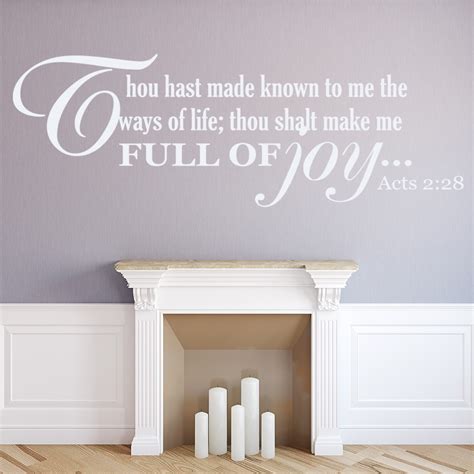 Full Of Joy Bible Verse Wall Sticker