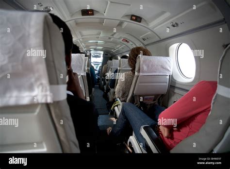 Interior of Beech 1900 aircraft Stock Photo - Alamy