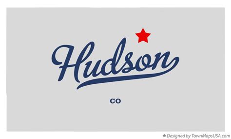 Map of Hudson, CO, Colorado