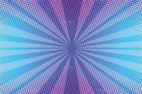 Violet rays pop art background ~ Illustrations ~ Creative Market