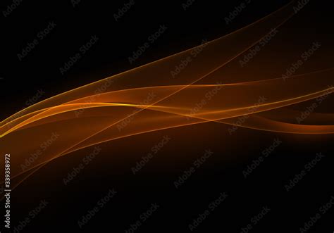 Abstract background waves. Black and burnt orange abstract background ...