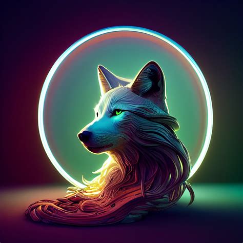 Neon Wolf by Giuillotine on DeviantArt