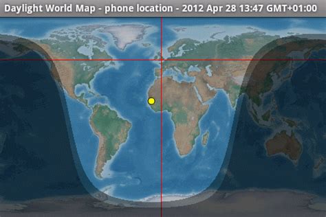 Daylight Map Of The World - Map Of Campus