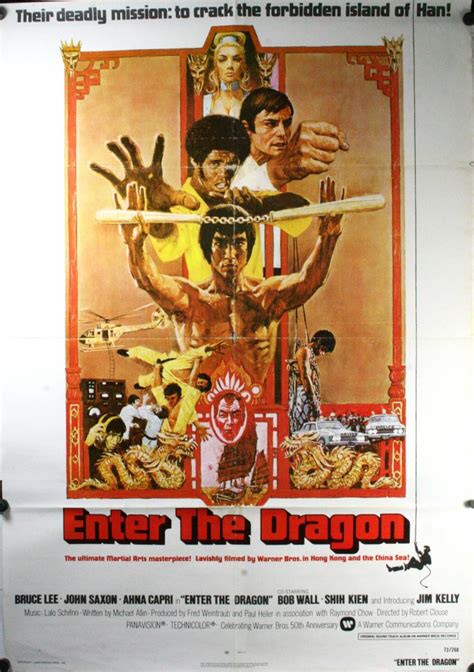 ENTER THE DRAGON, Bruce Lee Original Kung Fu Movie Poster