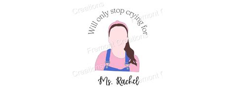 Ms Rachel Digital Download PNG JPG SVG - Etsy