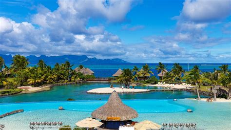 landscape, Nature, Tropical, Resort, Tahiti, French Polynesia, Sea ...