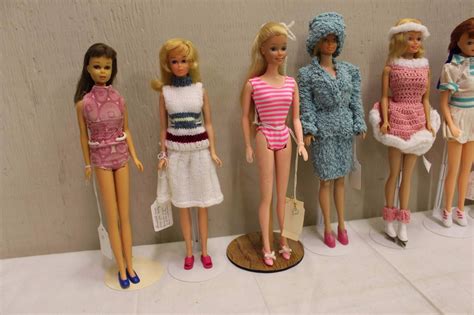 Lot of Vintage Barbie Dolls (10)w/Stands