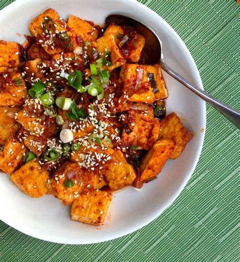 Korean braised tofu in spicy sauce – The Back Yard Lemon Tree